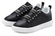 LASCANA Sneaker, Freizeitschuh, Halbschuh mit Glitzer-Optik superleicht VEGAN