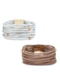LASCANA Armband Set, . In Layer Optik mit Perlen