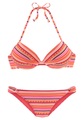 LASCANA Push-Up-Bikini, mit glitzernden Streifen