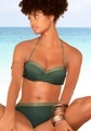 JETTE Bügel-Bandeau-Bikini, mit glitzernden Einsätzen