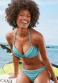 LASCANA Push-Up-Bikini, mit glitzernden Streifen