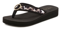 LASCANA Badezehentrenner, Flip Flop mit Ringapplikation 
