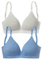 petite fleur Bralette-BH, aus seidig glänzendem Modal dope dyed