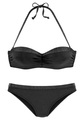 JETTE Bügel-Bandeau-Bikini, mit glitzernden Einsätzen