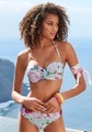 LASCANA Bügel-Bandeau-Bikini, bedruckt aus Strukturware