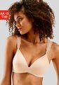 LASCANA Push-up-BH, ohne Bügel mit wunderschönen Spitzenträgern, Basic Dessous