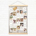 smartphoto, Jahresplaner mit magnetischer Posterleiste 60 x 40 cm Holz