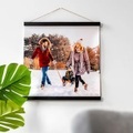 Fotoposter mit magnetischer Posterleiste 40 x 40 cm Schwarz