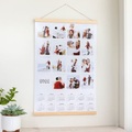 smartphoto, Jahresplaner mit magnetischer Posterleiste 60 x 90 cm Schwarz