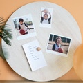 smartphoto, Foto-Magnetsticker Retro Hochformat - 12er Set