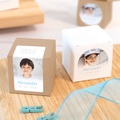 Partybox Weiss mit Sticker quadratisch - 24 Stk.