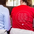 Frauen T-Shirt Rot Rückseite XS