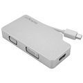 StarTech.com Aluminium Reise A/V Adapter 3-in-1 Mini DisplayPort auf VGA, DVI oder HDMI - 4K