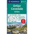 KOMPASS Wanderkarte Ortler/Ortles, Cevedale - 5in1 Wanderkarte 1:50000 mit Panorama, Aktiv Guide und Detailkarten inklusive Karte zur offline Verwendung in der KOMPASS-App. Fahrradfahren. Skitouren.