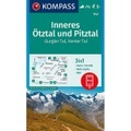 KOMPASS Wanderkarte Inneres Ötztal und Pitztal, Gurgler Tal, Venter Tal - 3in1 Wanderkarte 1:25000 mit Aktiv Guide inklusive Karte zur offline Verwendung in der KOMPASS-App. Fahrradfahren. Skitouren. Langlaufen.