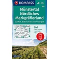 KOMPASS Wanderkarte Münstertal, Nördliches Markgräflerland, Staufen, Badenweiler, Bad Krozingen - 3in1 Wanderkarte 1:25000 mit Aktiv Guide inklusive Karte zur offline Verwendung in der KOMPASS-App. Fahrradfahren.