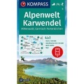 KOMPASS Wanderkarte Alpenwelt Karwendel Mittenwald, Garmisch-Partenkirchen - 4in1 Wanderkarte 1:50000 mit Aktiv Guide und Detailkarten inklusive Karte zur offline Verwendung in der KOMPASS-App. Fahrradfahren. Skitouren.