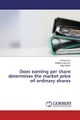 undefined, Does earning per share determines the market price of ordinary shares