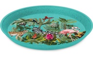undefined, Koziol Teller CONNECT PLATE JUNGLE 20.5cm - 1 Stk., 20.5x20.5x2cm, blau, bio-circular