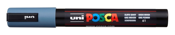 Uni-Ball uni POSCA PC-5M Marker 1 Stück(e) Grau Rundspitze