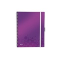 Leitz 46450062 Notizbuch Metallisch, Violett A4 80 Blätter