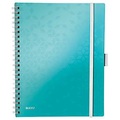 Leitz 46450051 Notizbuch Blau, Metallisch A4 80 Blätter