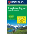 KOMPASS Wanderkarte Jungfrau-Region, Thunersee, Brienzersee