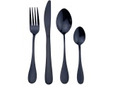 Besteck-Set MONA 24-teilig grau, schwarz