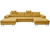 Ecksofa CUBA Stoff ocker