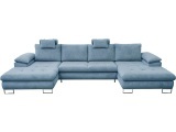 Ecksofa CUBA Stoff hellblau