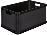 Transportkiste JESSIE schwarz 40 cm x 30 cm x 22 cm