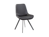 Stuhl AROSA Leder schwarz