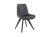 Stuhl AROSA Leder schwarz
