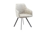 Stuhl AROSA Stoff grau Drehsitz