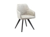 Stuhl AROSA Stoff grau Drehsitz