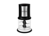 Kitchencook - Elektrischer Mini-Zerkleinerer 500 ml - Schwarz und Transparent