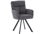 Stuhl COSY Stoff grau