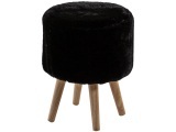 Hocker RABBIT 35x35x42cm stoff schwarz