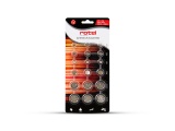 Rotel, Batterien ROTEL AG4, AG3, AG1, AG13, CR2016, CR2025 18 -teilig