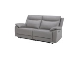 undefined, Sofa TREVISE 100% Leder hellgrau