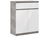 Kommode AVA 2 Türen 1 Schublade 80.4x40x100.4cm grau
