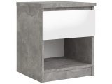 Nachttisch AVA 1 Schublade 40.4x40x49.5cm grau