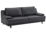 Sofa GUITTA 100% Leder schwarz