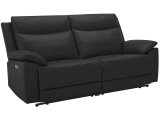 Sofa TREVISE 100% Leder schwarz