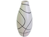 Vase ISIDORA 13.6x13.6x30cm weiss