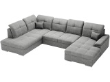 undefined, Ecksofa BRUNO Stoff grau
