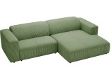 Ecksofa PASSITO Stoff grün