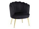 Sessel APHRODITE Stoff schwarz