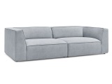Sofa BOBOCHIC MOLIERE Samt hellgrau