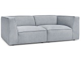 Sofa BOBOCHIC MOLIERE Samt hellgrau